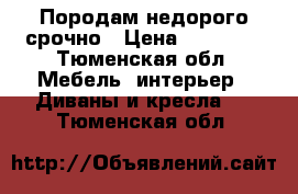 Породам недорого срочно › Цена ­ 10 000 - Тюменская обл. Мебель, интерьер » Диваны и кресла   . Тюменская обл.